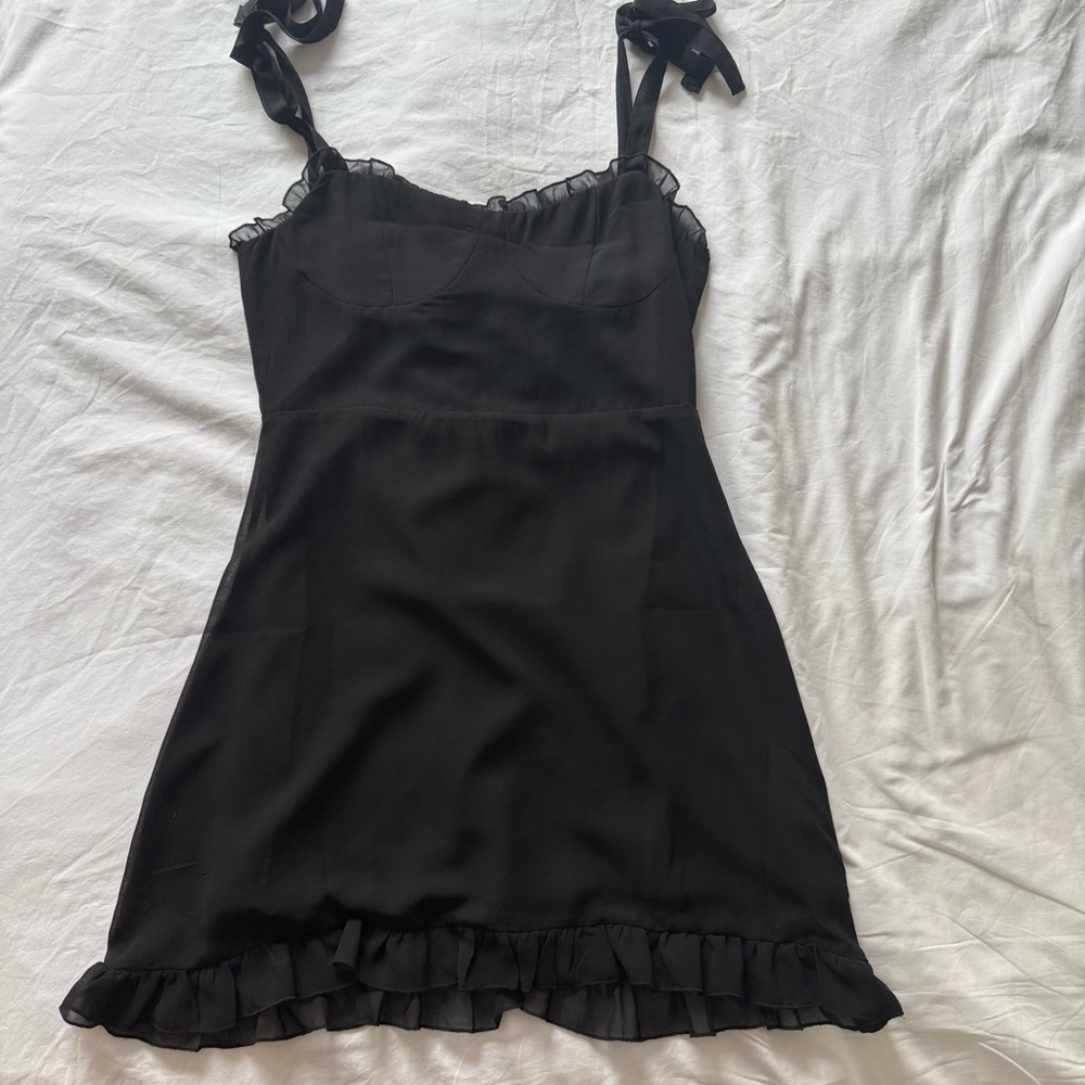 Casual Black Mini Dress